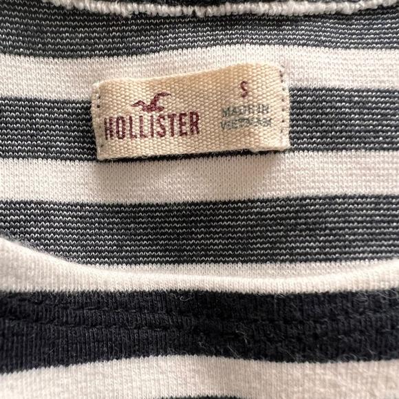 Hollister Black and White Striped Mini Skater Dress Size Small - Picture 3 of 4